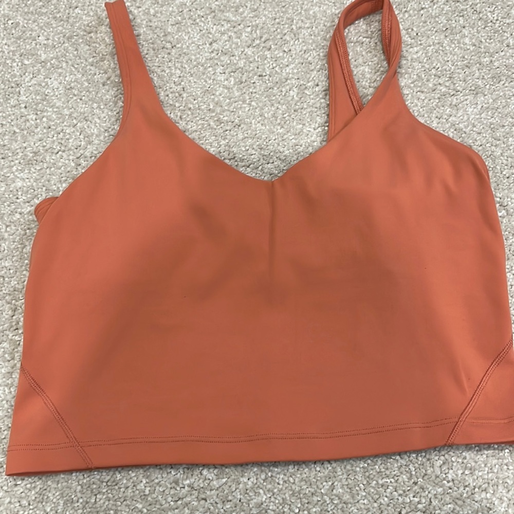 Lululemon align tank, Terracotta, size 8 great condition